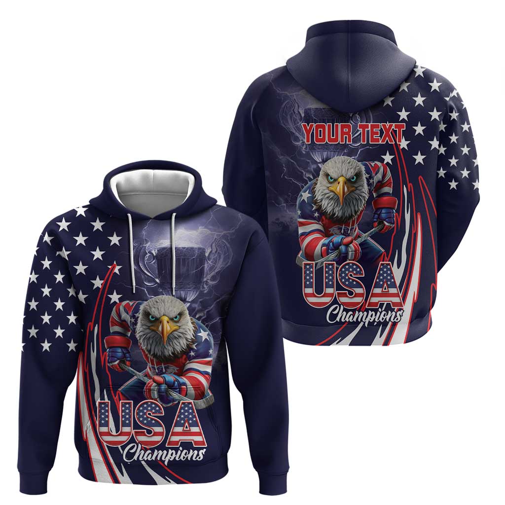 United States Ice Hockey Champions Personalized Hoodie Lets Go Boy USA Goal LT9