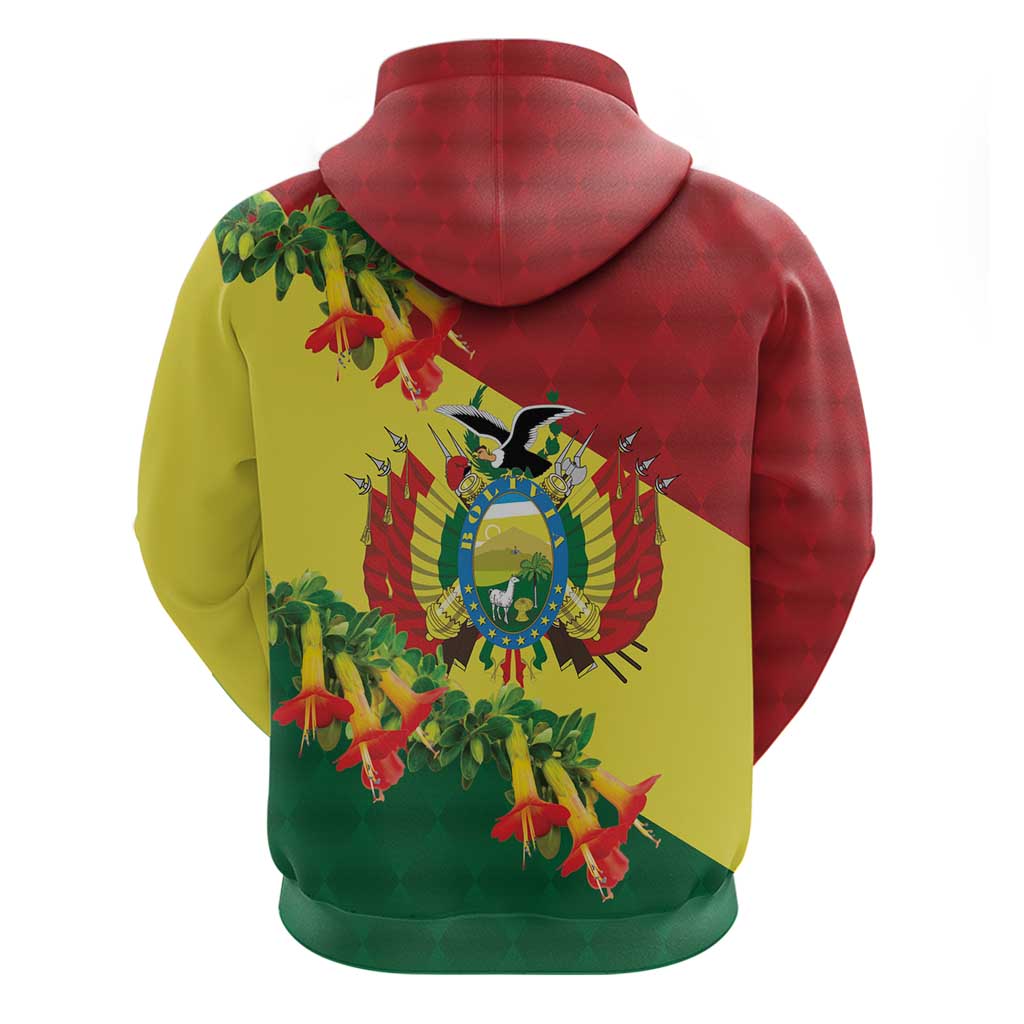 Bolivia Andean Condor Kantuta Flowers Hoodie LT9