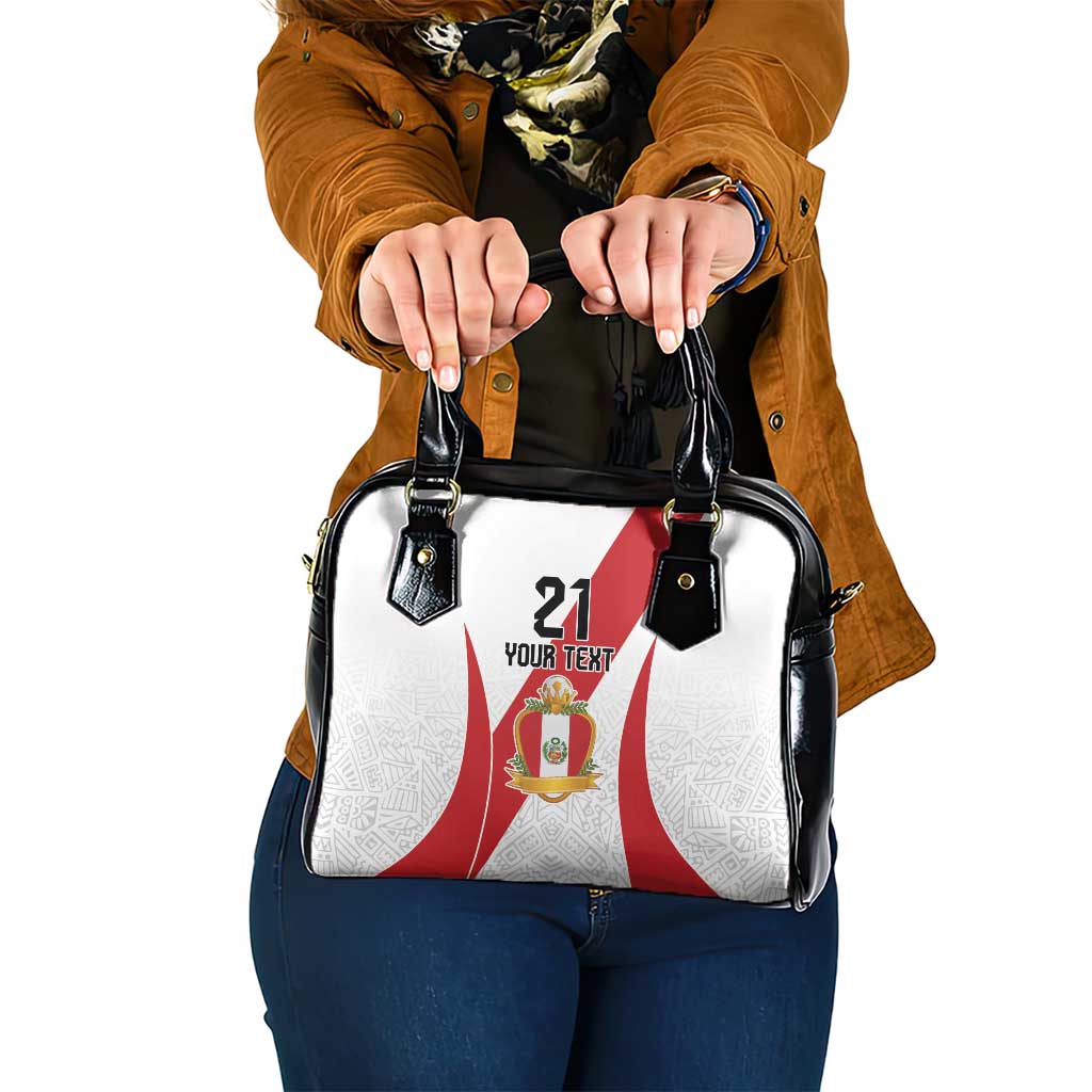 Peru Football Custom Shoulder Handbag La Bicolor Arriba Peru LT9