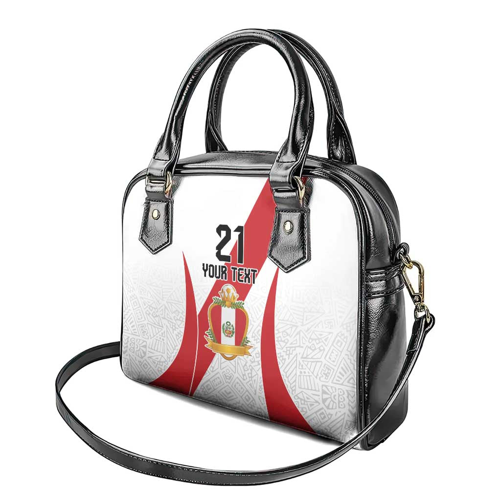 Peru Football Custom Shoulder Handbag La Bicolor Arriba Peru LT9