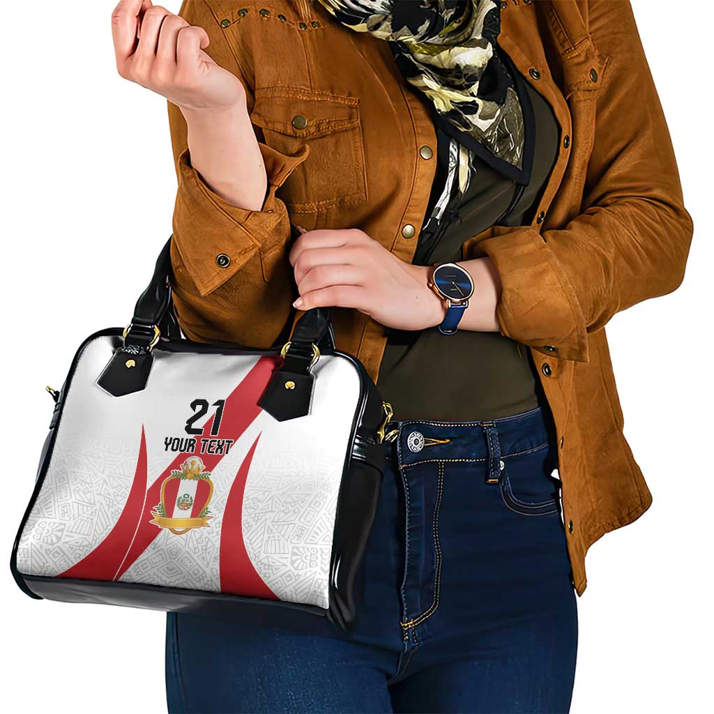 Peru Football Custom Shoulder Handbag La Bicolor Arriba Peru LT9