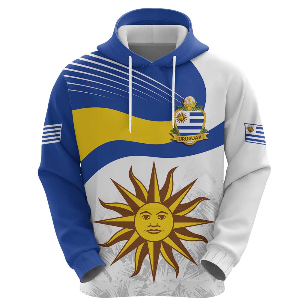 Uruguay Football Custom Hoodie La Celeste Sol de Mayo Motif LT9
