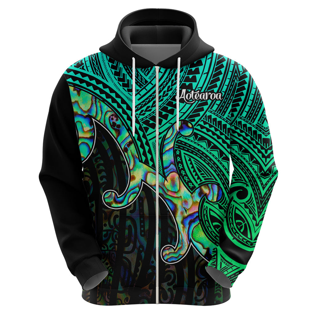 Maori Hoodie Aotearoa Papua Shell with Tribal Pattern LT9