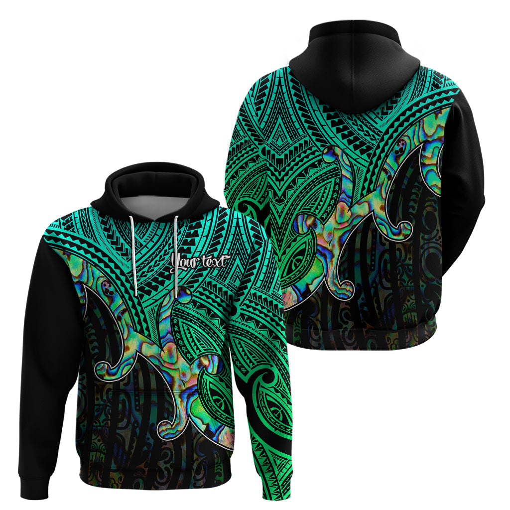Aotearoa Polynesian Hoodie with Maori Koru Blue LT9