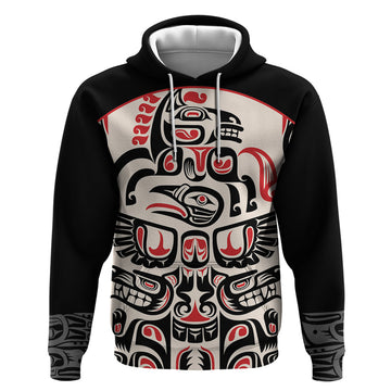Personalized Canada Indigenous Haida Art Hoodie LT9