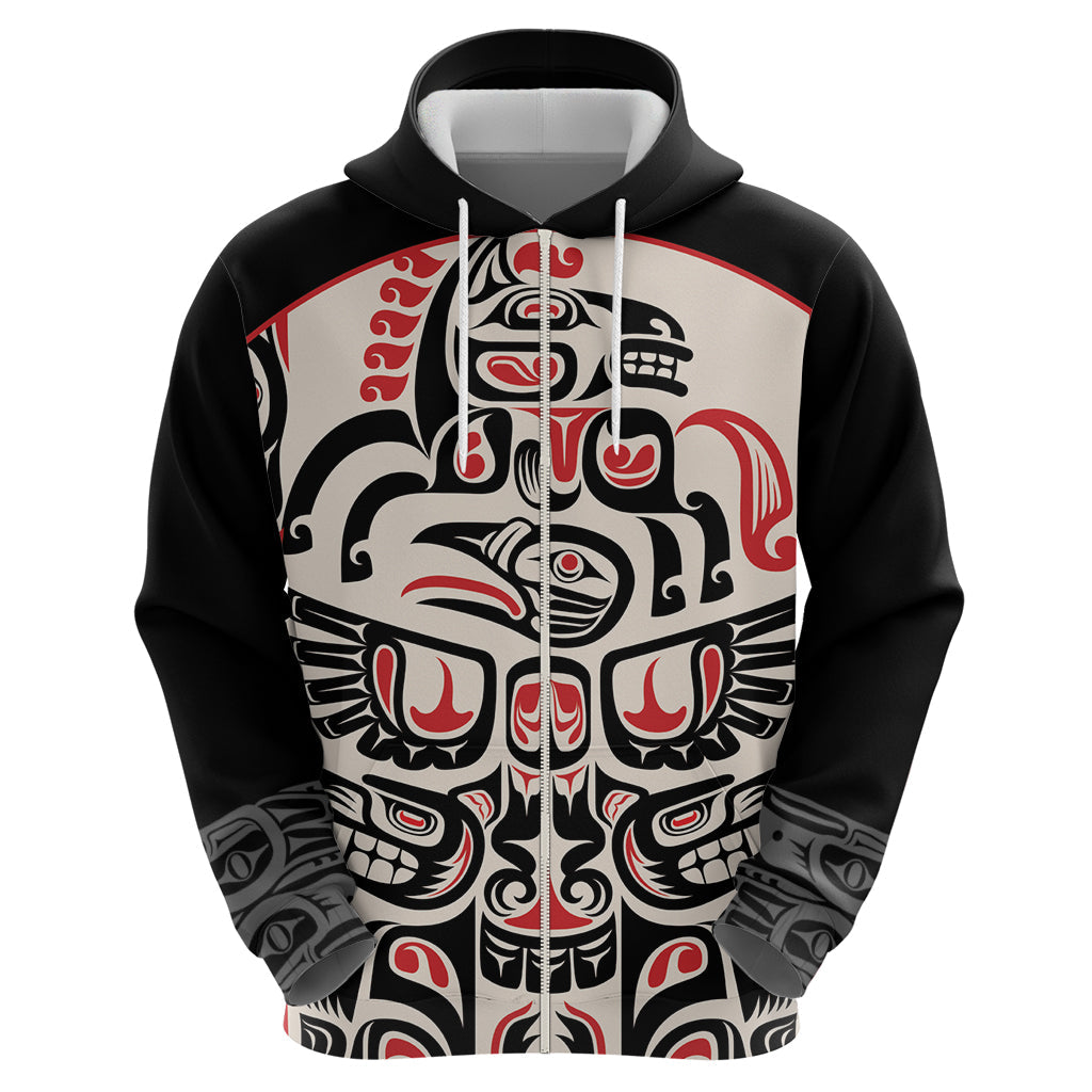 Personalized Canada Indigenous Haida Art Hoodie LT9