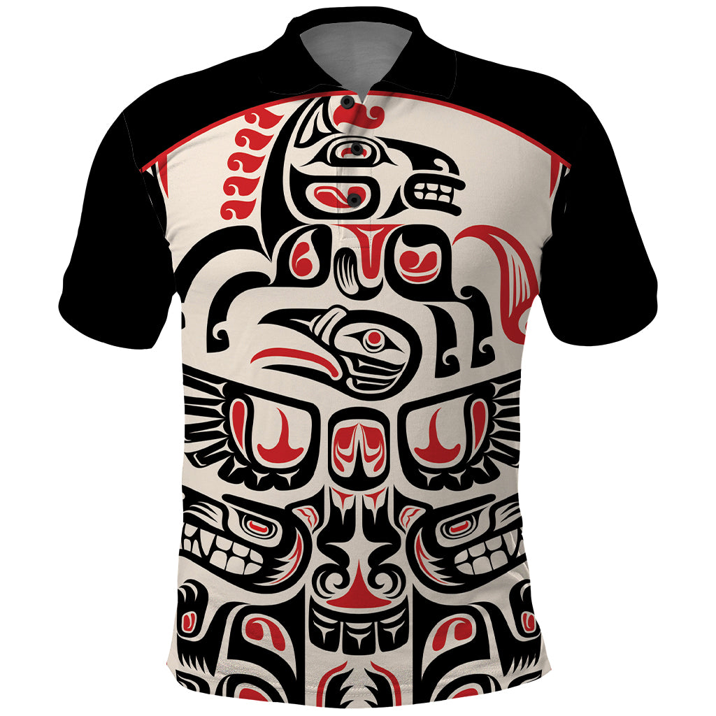 Personalized Canada Indigenous Haida Art Polo Shirt LT9