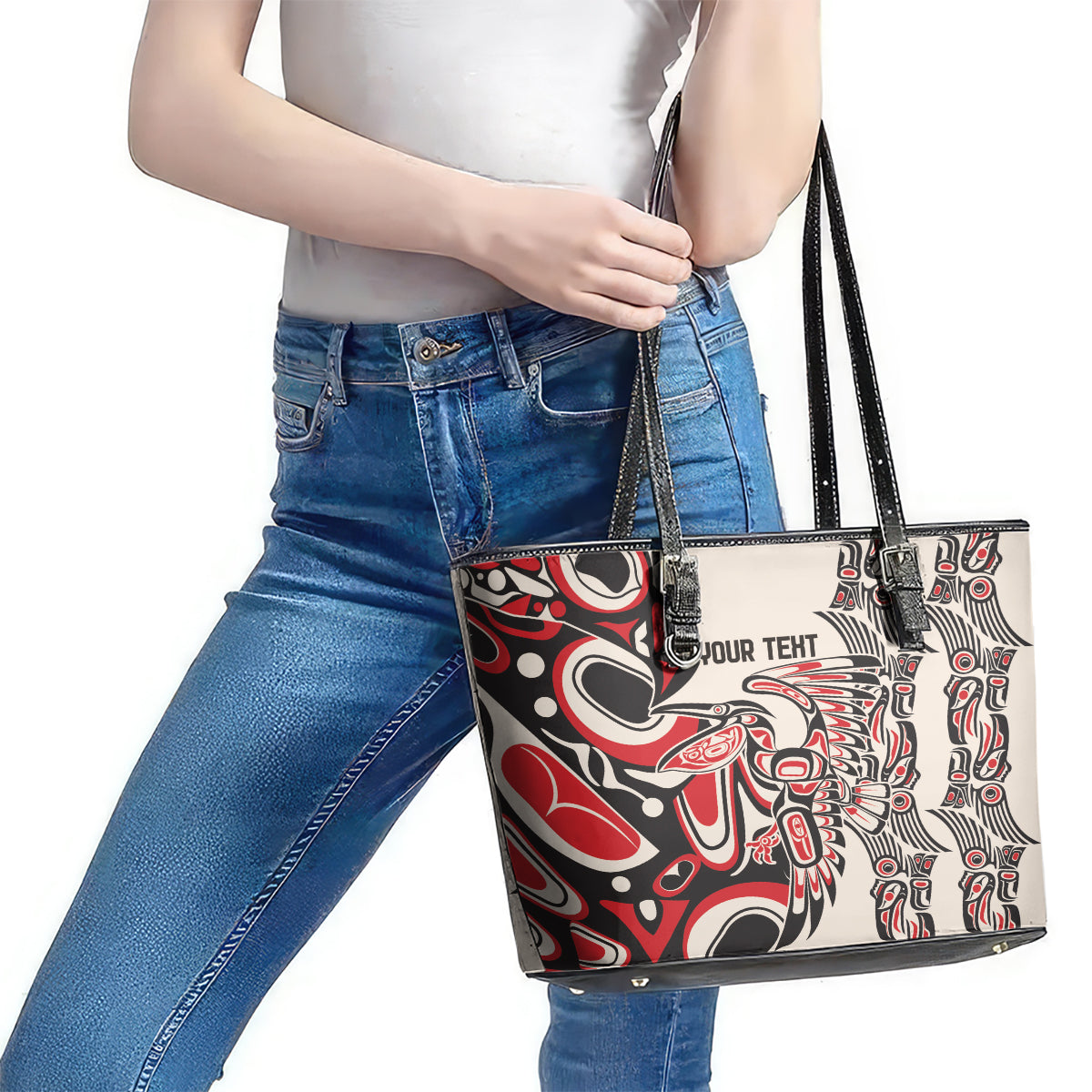 Personalized Canada Indigenous History Month Leather Tote Bag LT9