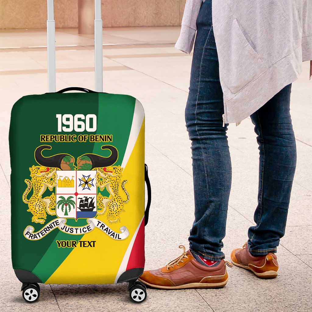 Benin Independence Day Personalized Luggage Cover Since 1960 Fraternite Justice Travail LT9