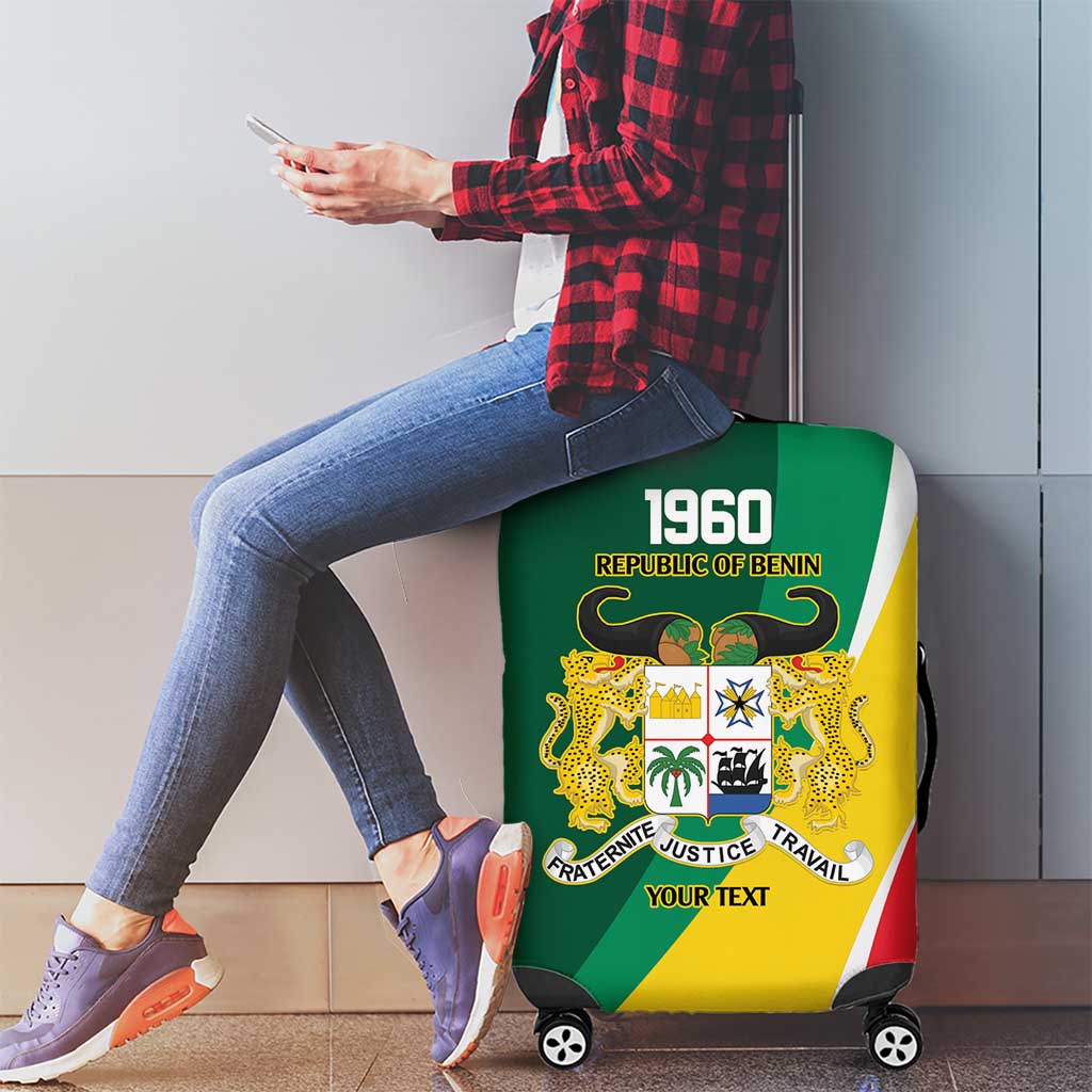 Benin Independence Day Personalized Luggage Cover Since 1960 Fraternite Justice Travail LT9