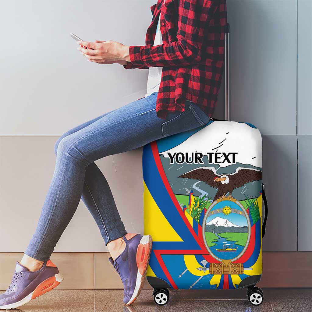 Ecuador Independence Day Personalized Luggage Cover Pro Deo Patria et Libertate LT9