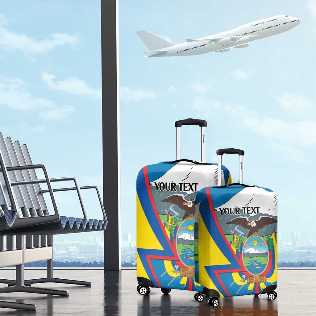 Ecuador Independence Day Personalized Luggage Cover Pro Deo Patria et Libertate LT9
