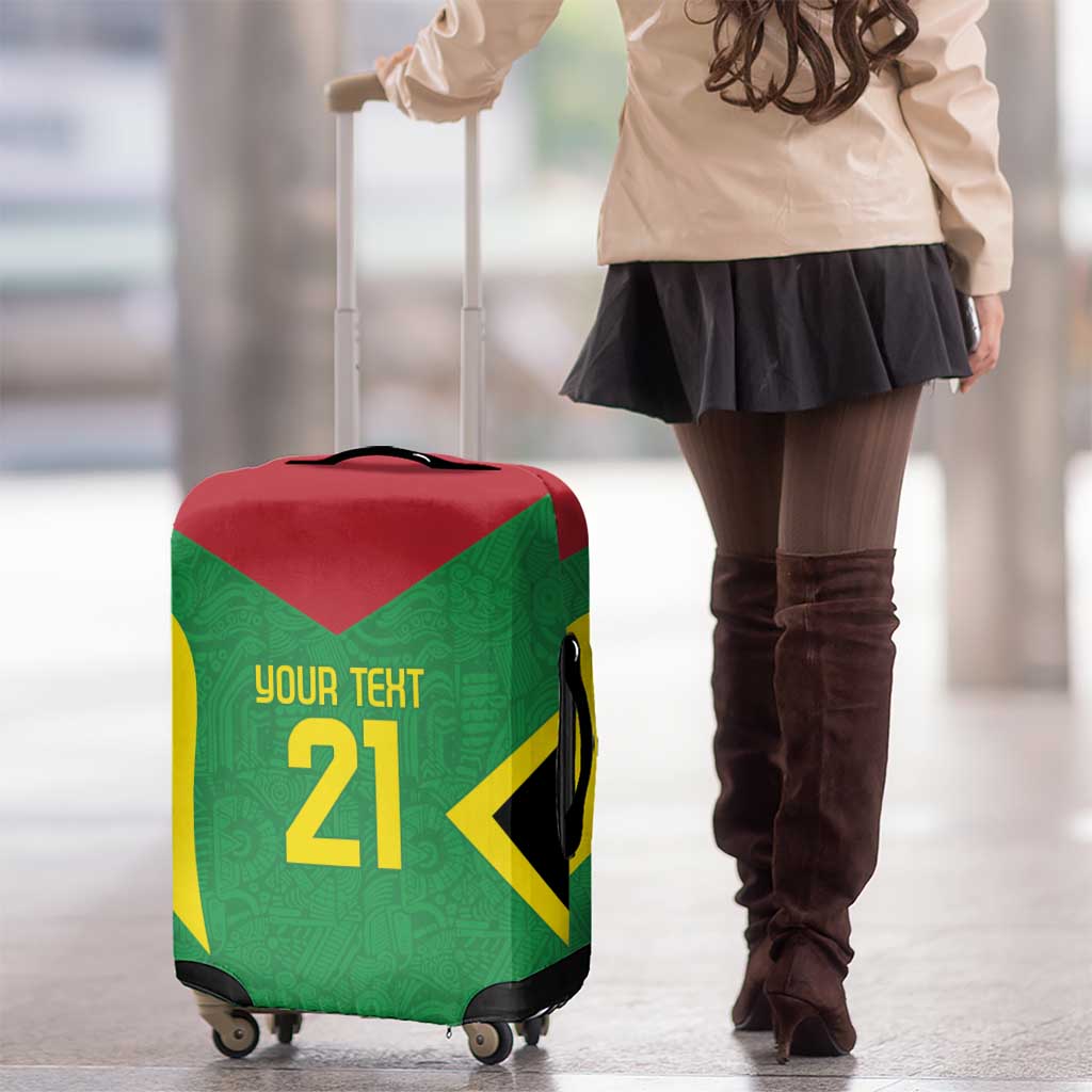 Golden Jaguars Fan Pride Custom Luggage Cover Support Green Gold and Glory LT9