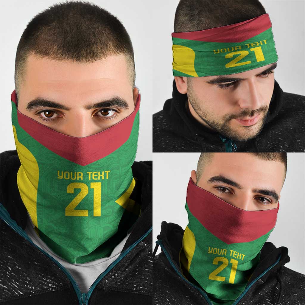 Golden Jaguars Fan Pride Custom Neck Gaiter Support Green Gold and Glory LT9