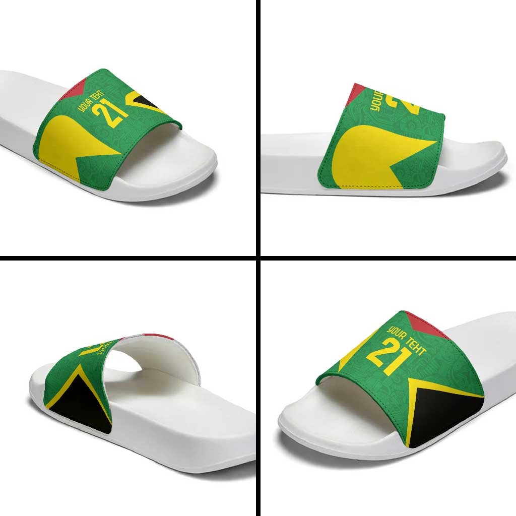 Golden Jaguars Fan Pride Custom Slide Sandals Support Green Gold and Glory LT9