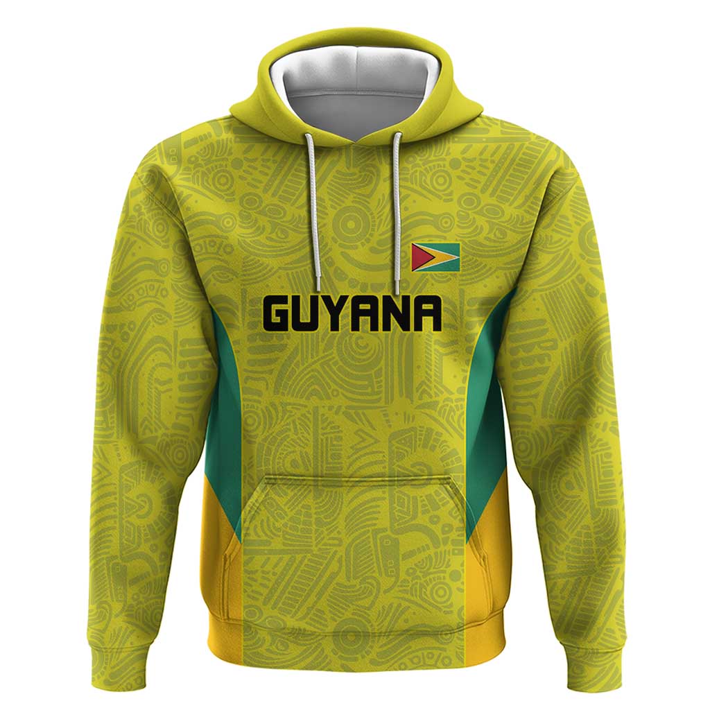 Golden Jaguars Football Custom Hoodie Proud of Guyana LT9