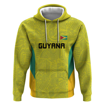 Golden Jaguars Football Custom Hoodie Proud of Guyana LT9