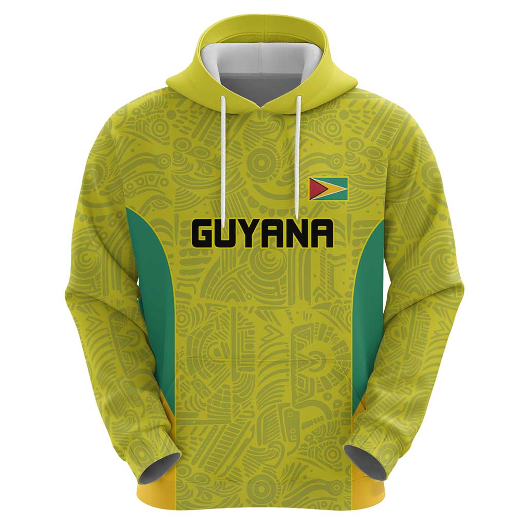 Golden Jaguars Football Custom Hoodie Proud of Guyana LT9