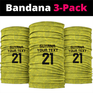 Golden Jaguars Football Custom Neck Gaiter Proud of Guyana LT9