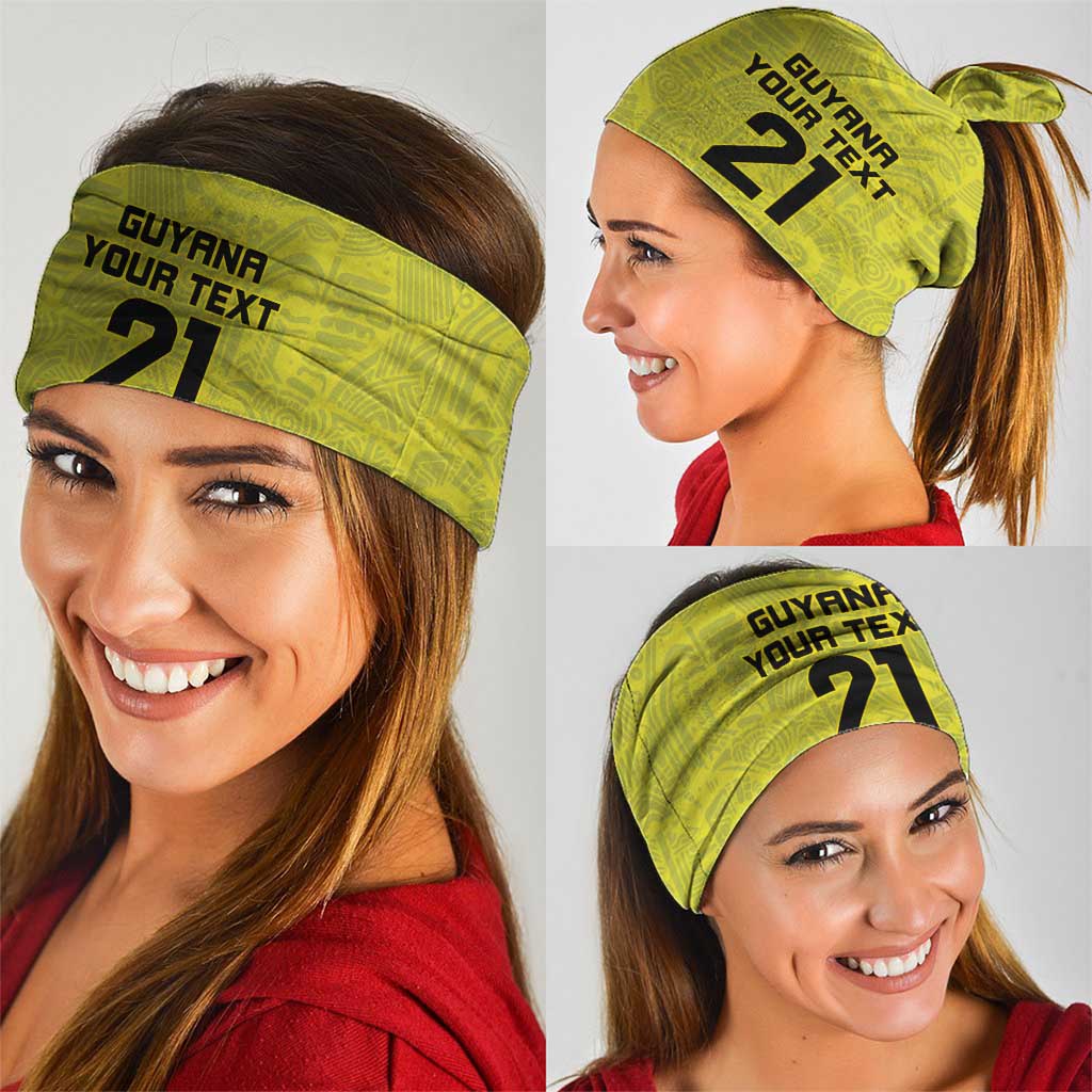 Golden Jaguars Football Custom Neck Gaiter Proud of Guyana LT9