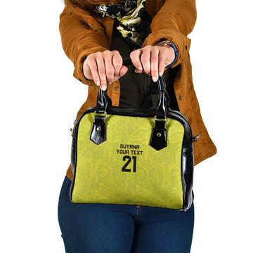 Golden Jaguars Football Custom Shoulder Handbag Proud of Guyana LT9