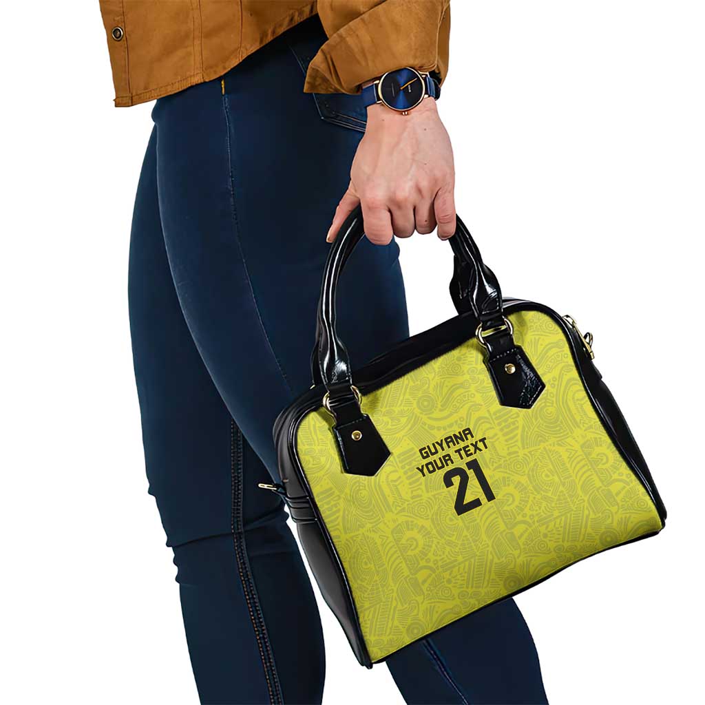 Golden Jaguars Football Custom Shoulder Handbag Proud of Guyana LT9