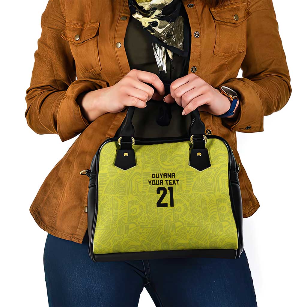 Golden Jaguars Football Custom Shoulder Handbag Proud of Guyana LT9