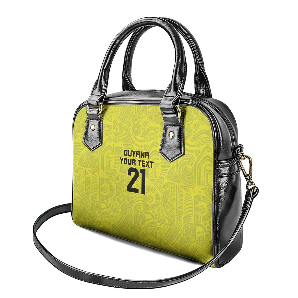 Golden Jaguars Football Custom Shoulder Handbag Proud of Guyana LT9