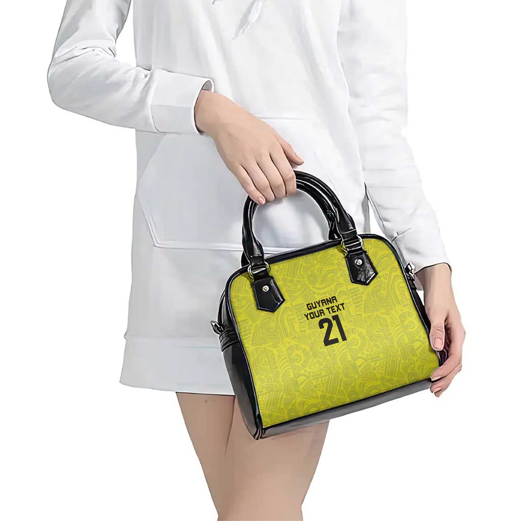 Golden Jaguars Football Custom Shoulder Handbag Proud of Guyana LT9