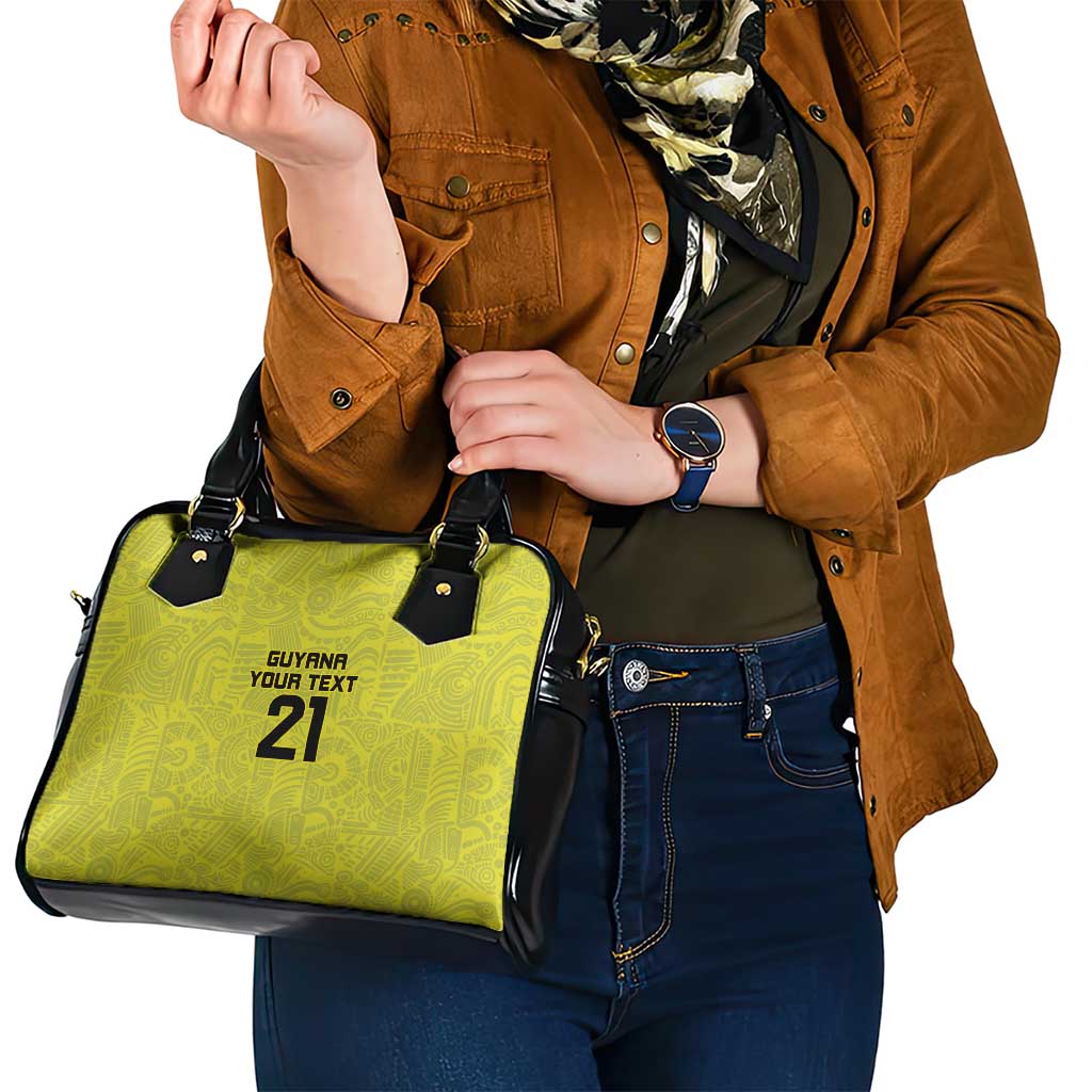 Golden Jaguars Football Custom Shoulder Handbag Proud of Guyana LT9