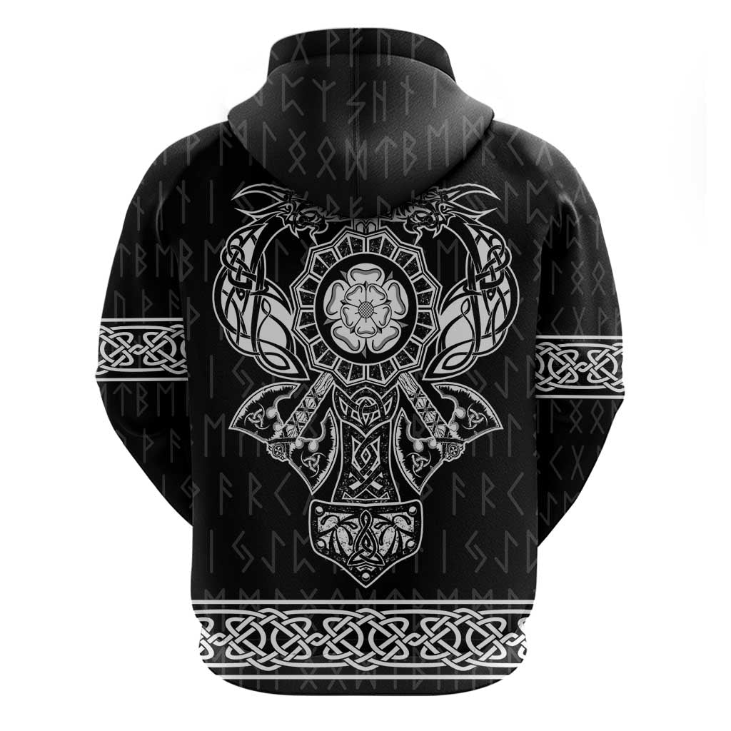 Vikings from Yorkshire Hoodie Black Spirit of Jorvik LT9