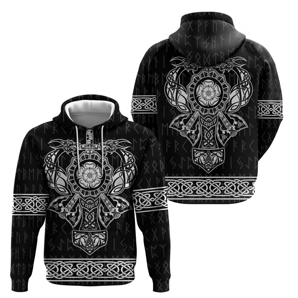 Vikings from Yorkshire Hoodie Black Spirit of Jorvik LT9