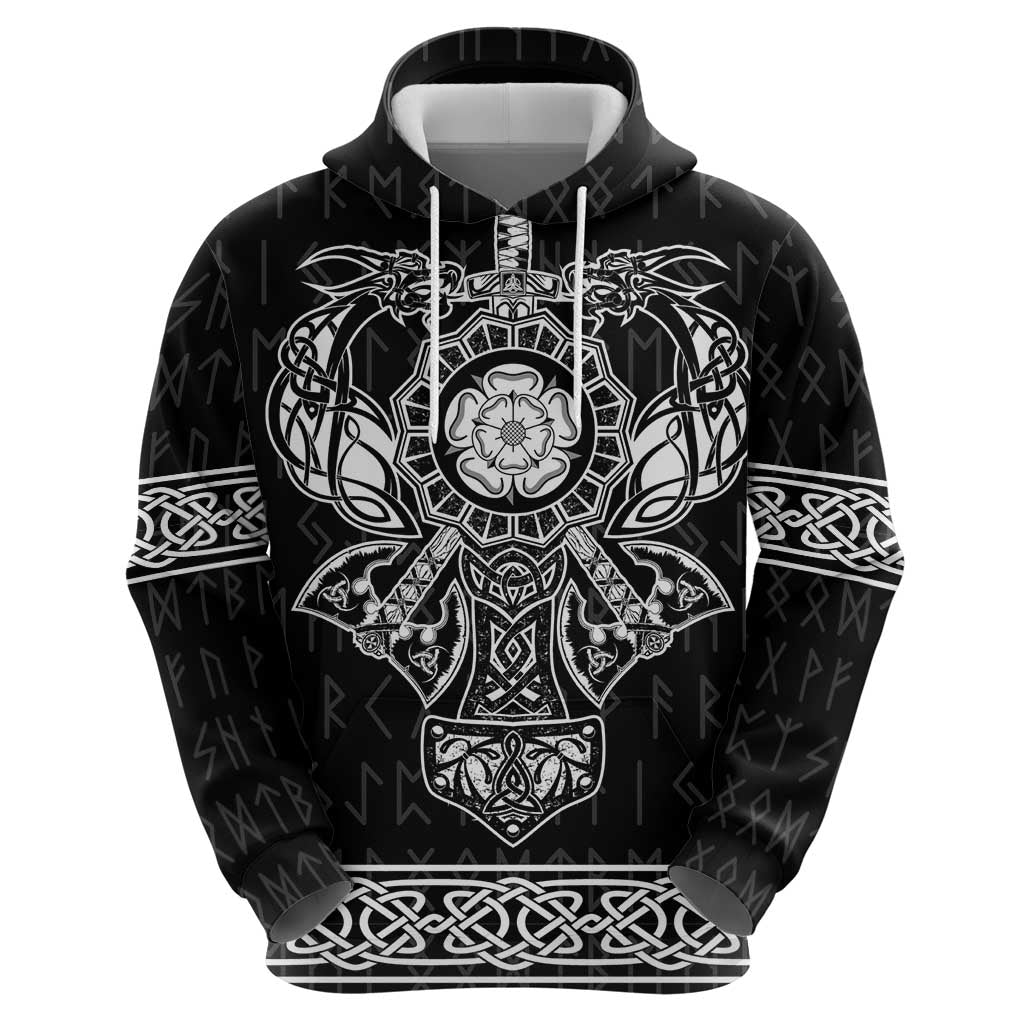 Vikings from Yorkshire Hoodie Black Spirit of Jorvik LT9