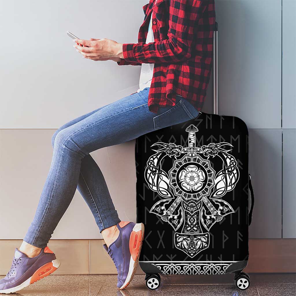 Vikings from Yorkshire Luggage Cover Black Spirit of Jorvik LT9