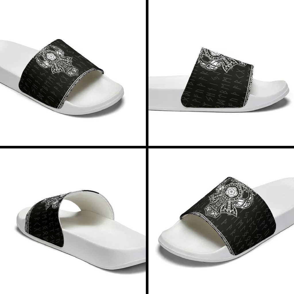 Vikings from Yorkshire Slide Sandals Black Spirit of Jorvik LT9