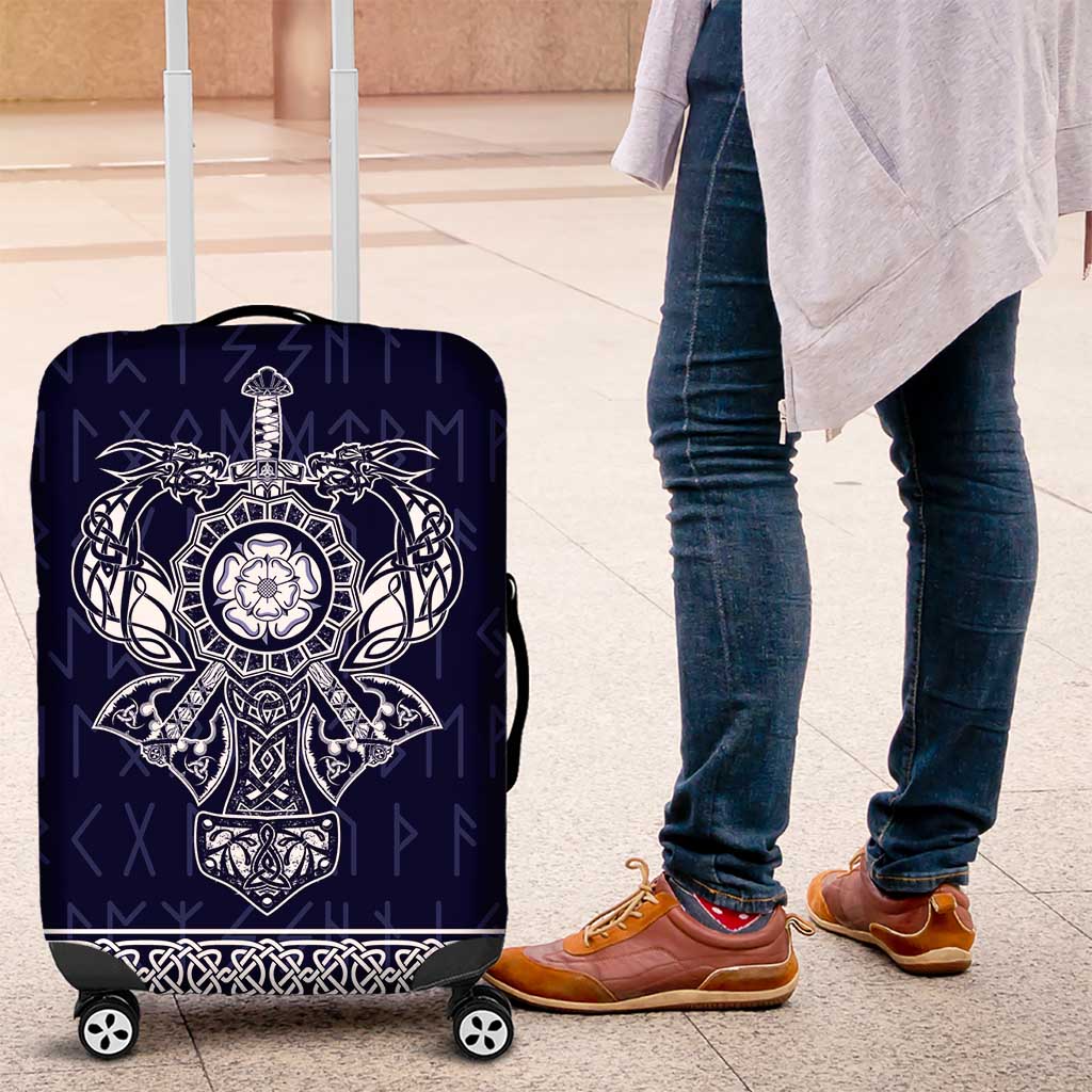 Vikings from Yorkshire Luggage Cover Blue Spirit of Jorvik LT9