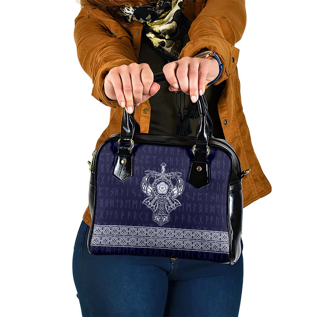 Vikings from Yorkshire Shoulder Handbag Blue Spirit of Jorvik LT9