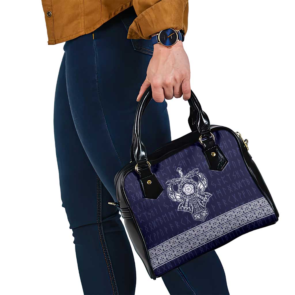Vikings from Yorkshire Shoulder Handbag Blue Spirit of Jorvik LT9