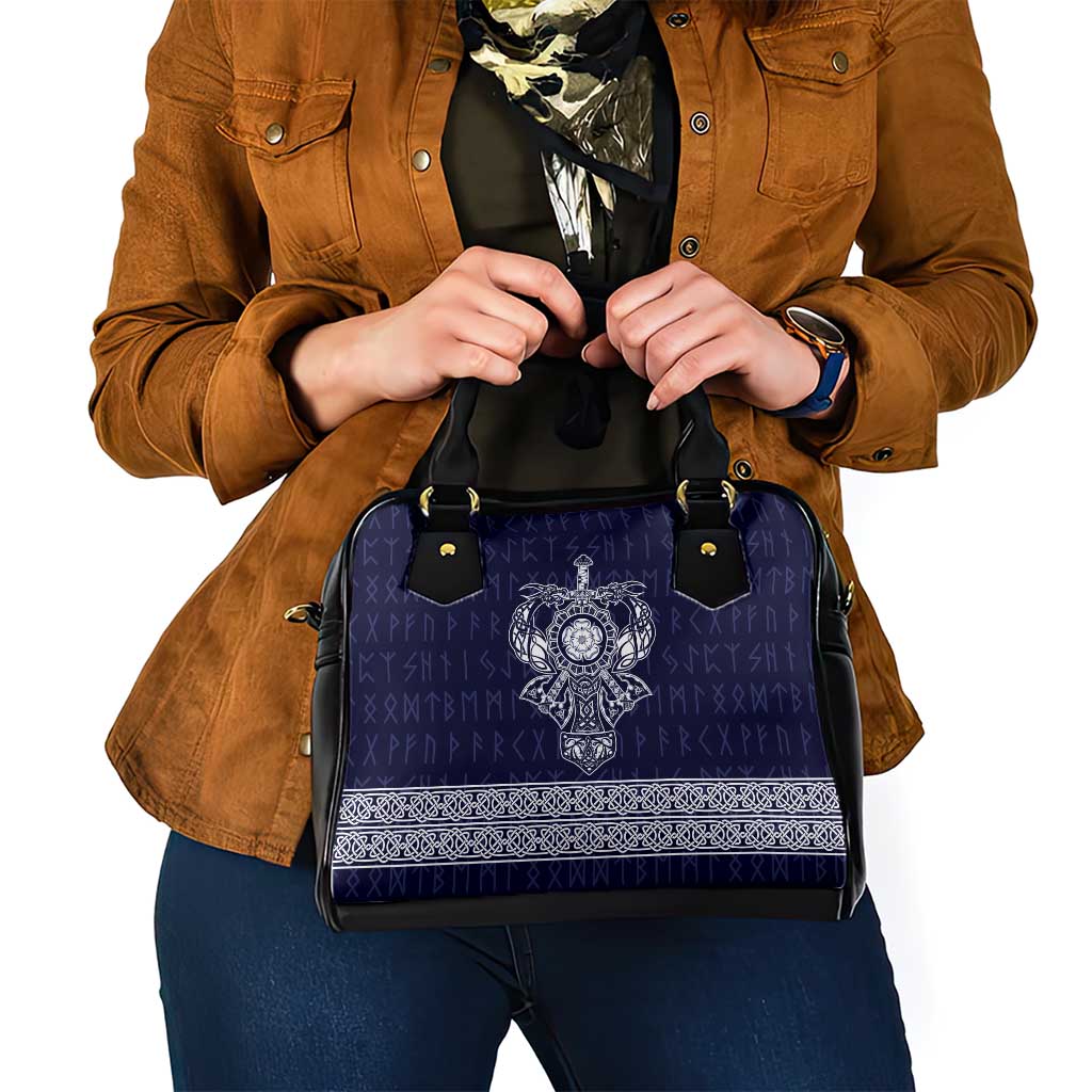 Vikings from Yorkshire Shoulder Handbag Blue Spirit of Jorvik LT9