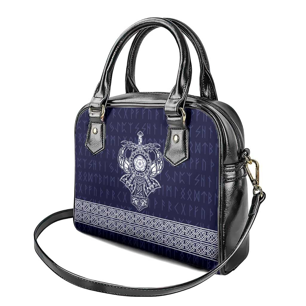 Vikings from Yorkshire Shoulder Handbag Blue Spirit of Jorvik LT9
