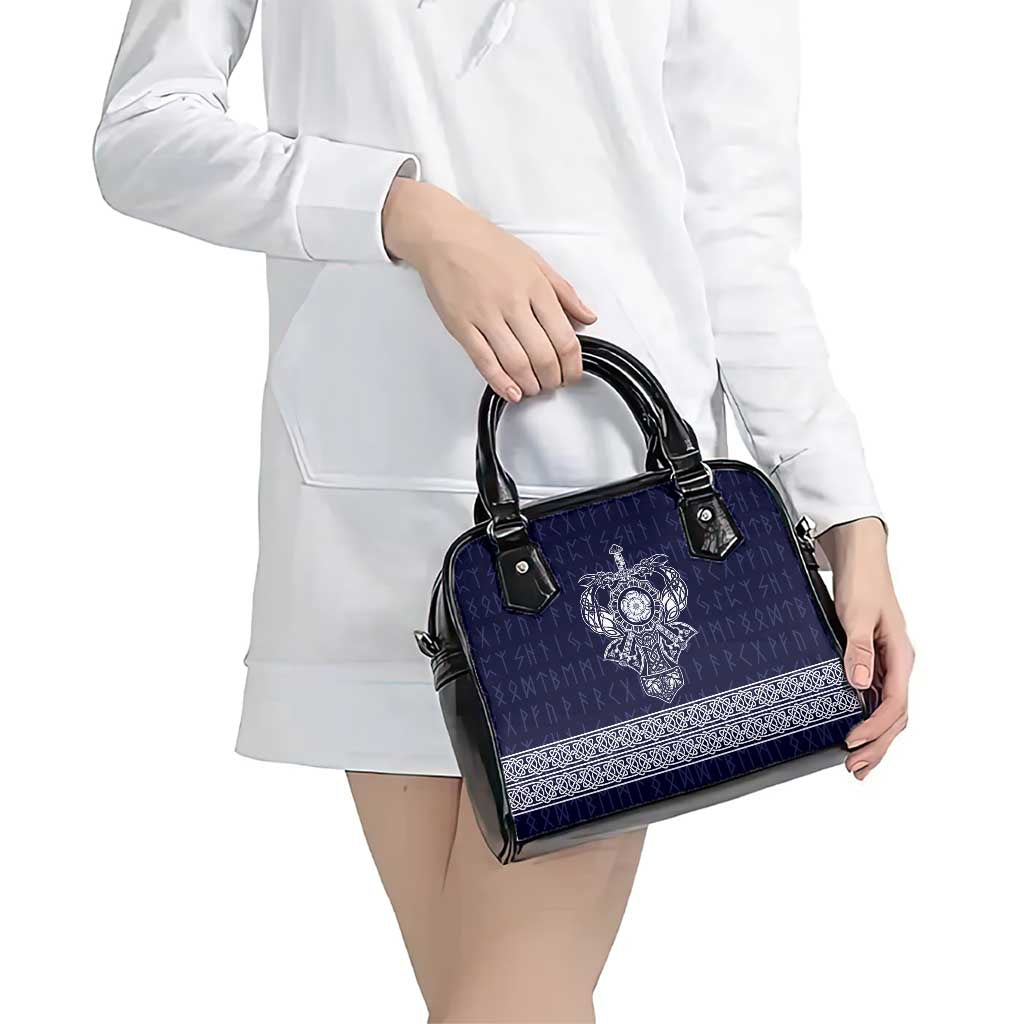 Vikings from Yorkshire Shoulder Handbag Blue Spirit of Jorvik LT9