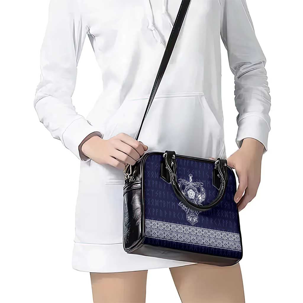 Vikings from Yorkshire Shoulder Handbag Blue Spirit of Jorvik LT9