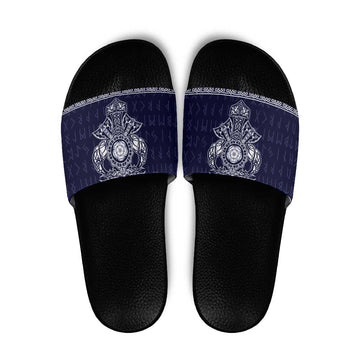 Vikings from Yorkshire Slide Sandals Blue Spirit of Jorvik LT9