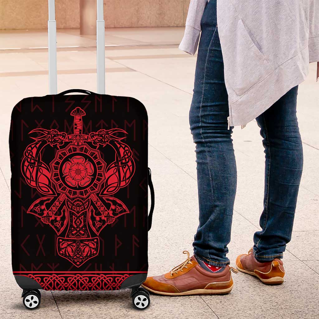 Vikings from Yorkshire Luggage Cover Red Spirit of Jorvik LT9