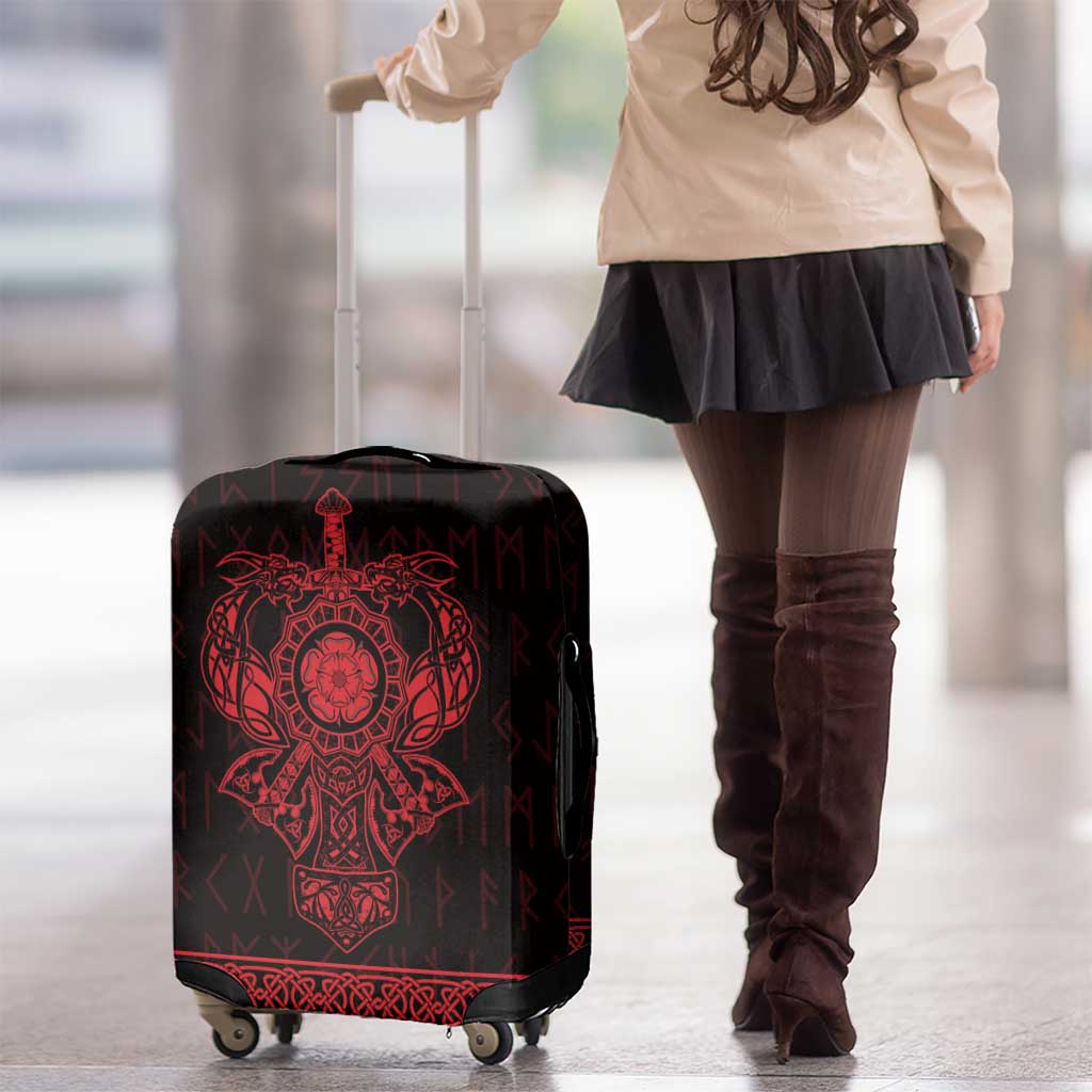 Vikings from Yorkshire Luggage Cover Red Spirit of Jorvik LT9