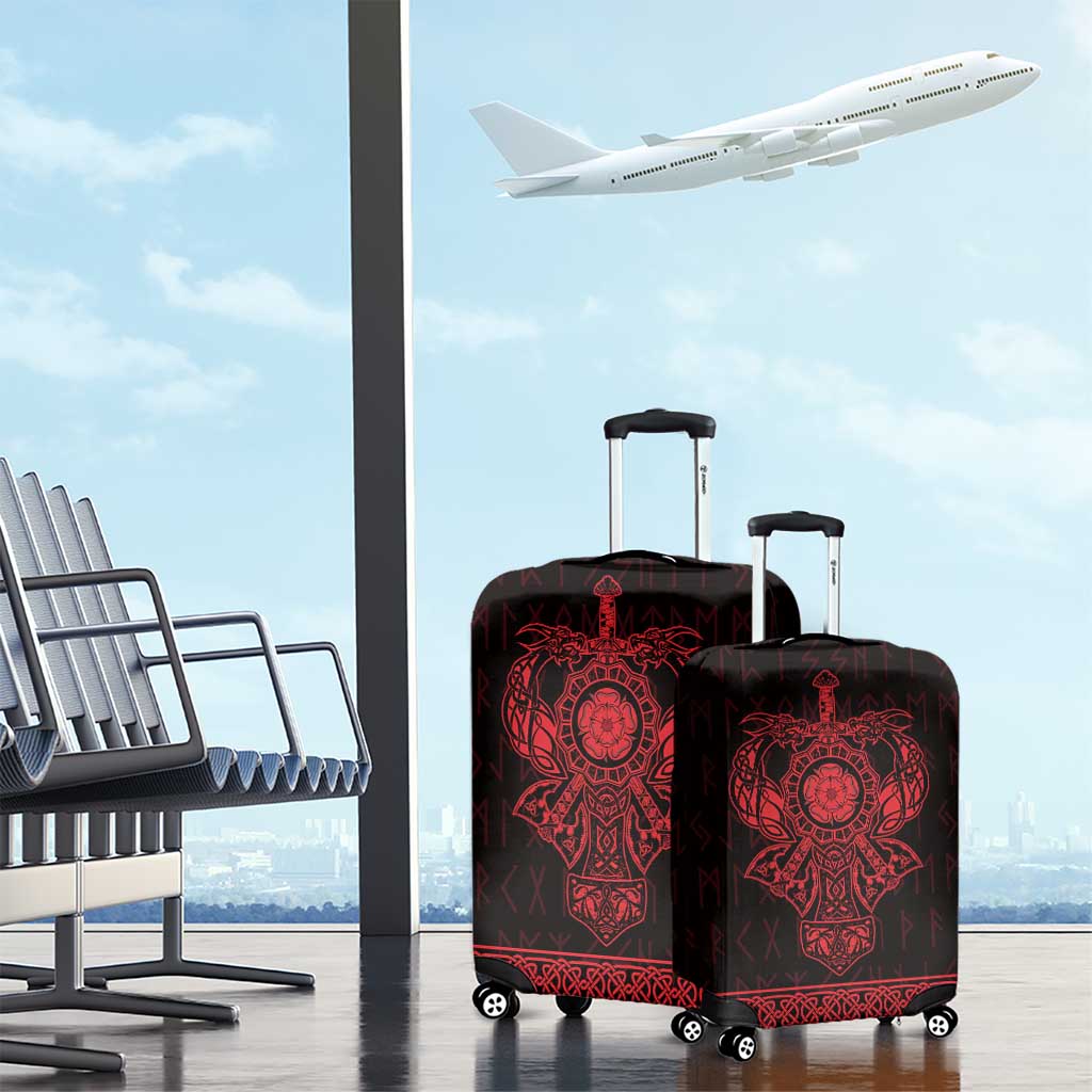 Vikings from Yorkshire Luggage Cover Red Spirit of Jorvik LT9
