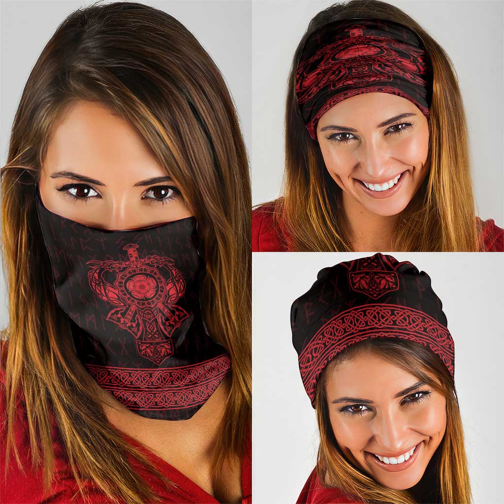 Vikings from Yorkshire Neck Gaiter Red Spirit of Jorvik LT9