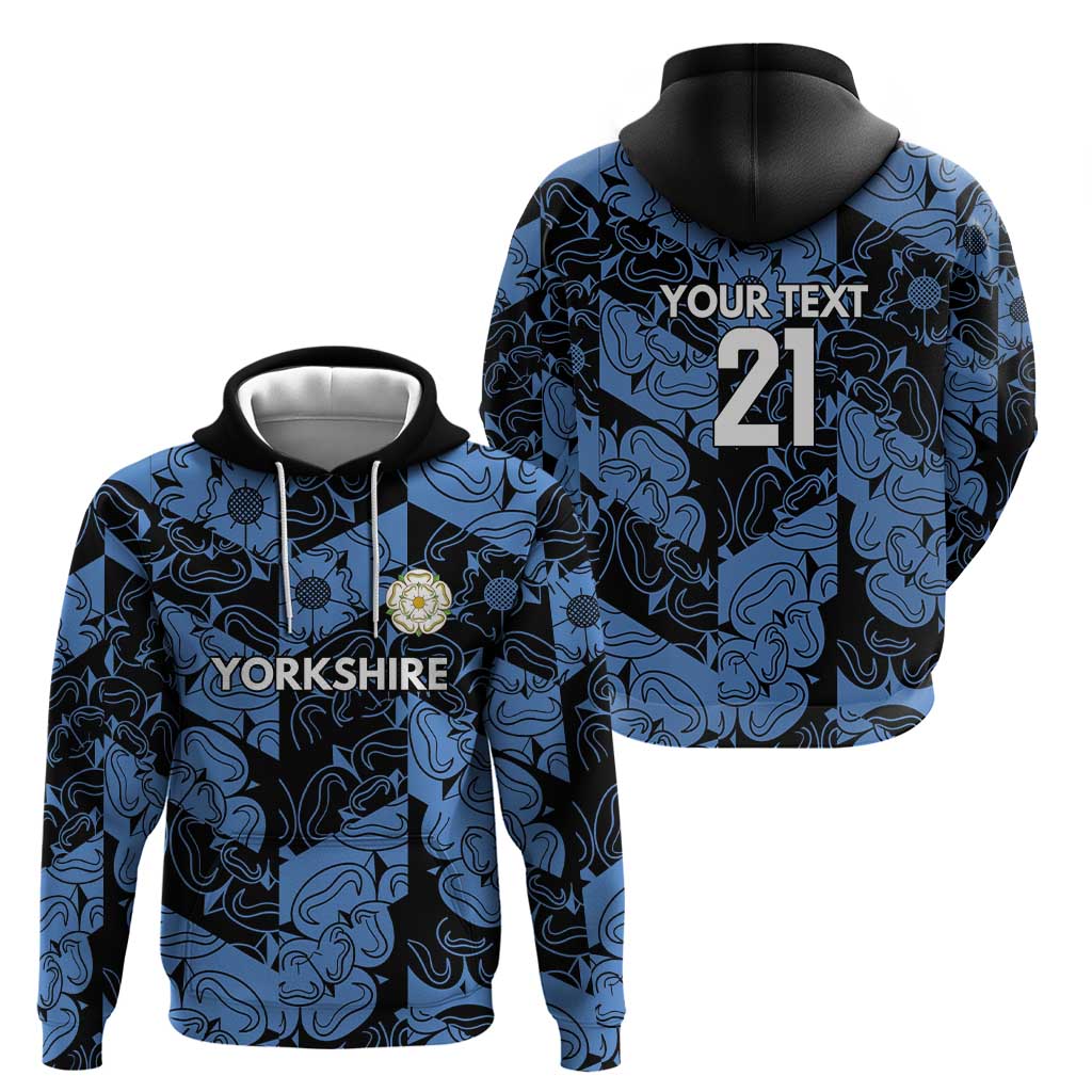 Custom Yorkshire Vikings Heritage Pride Hoodie White Rose of Yorkshire LT9