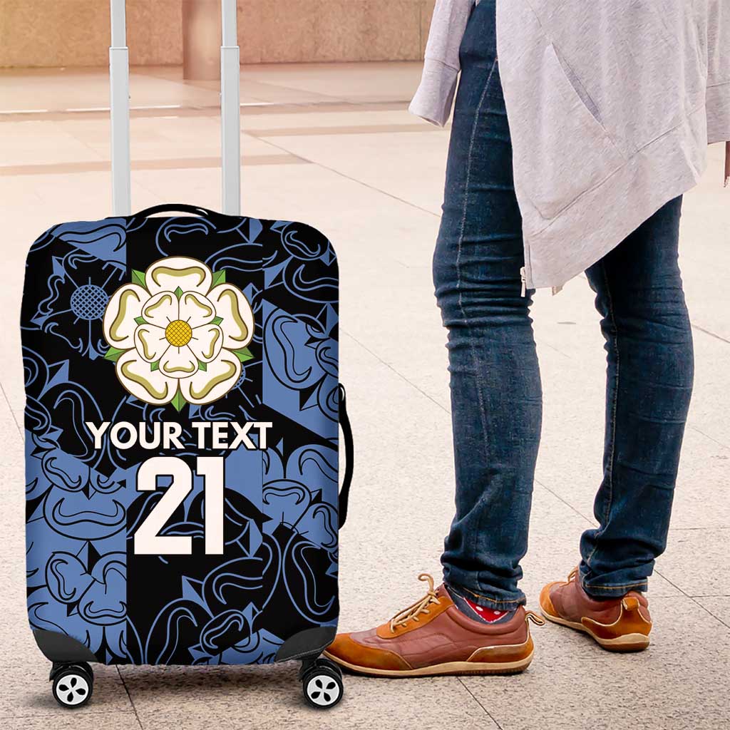 Custom Yorkshire Vikings Heritage Pride Luggage Cover White Rose of Yorkshire LT9
