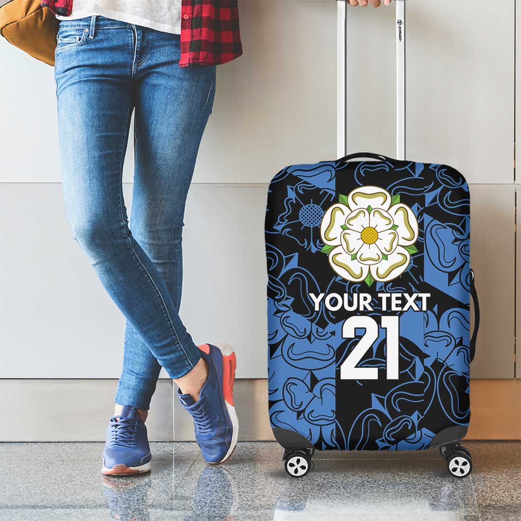 Custom Yorkshire Vikings Heritage Pride Luggage Cover White Rose of Yorkshire LT9